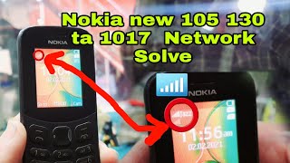 Nokia new 105 130 ta 1017  Network probelm