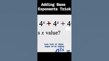Adding Base Exponents Trick #how #add #base #exponents #tricks #facts #maths #tutorial #fyp shorts