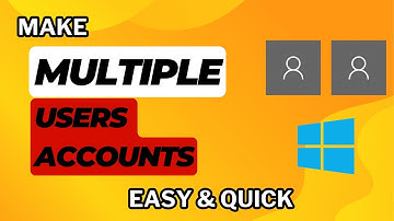 How to create multiple users in windows | Add guest account in windows 10/11