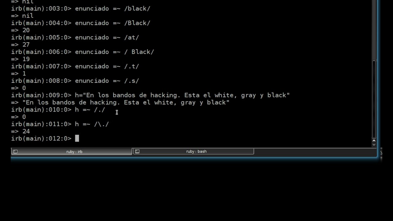 Clase 3 Curso Black Hat Ruby En Español - YouTube