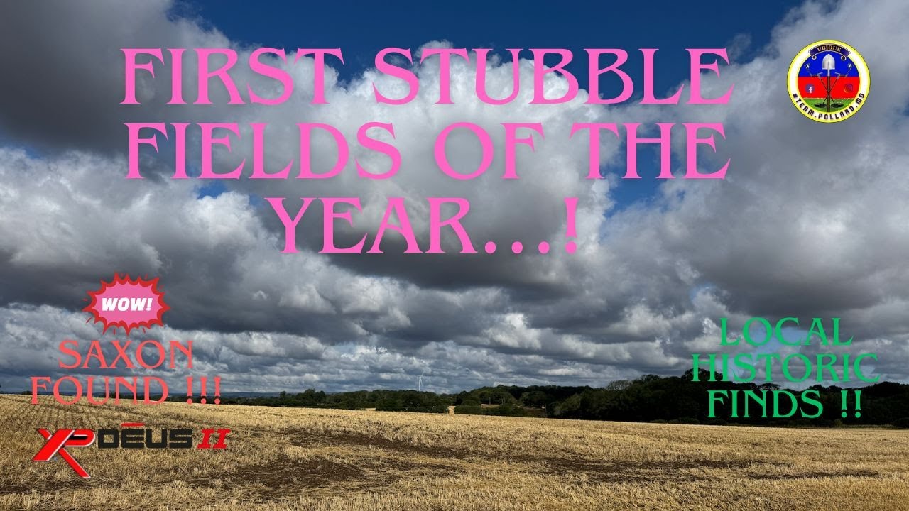 FIRST STUBBLE FIELDS OF THE YEAR /SAXON/XP DEUS II/ METAL DETECTING UK