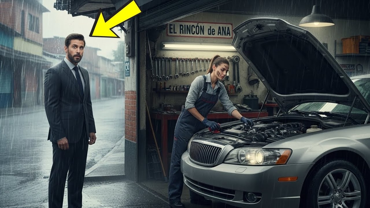 “QUEDARÁ LISTO EN 15 MINUTOS”, DIJO LA MECÁNICA POBRE. EL MILLONARIO SALIÓ CORRIENDO… PERO ENTONCES.