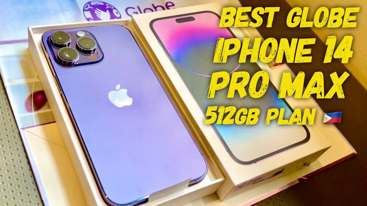 The Best Globe Iphone 14 Pro Max 512GB Plan Unboxing, Deep Purple