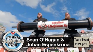 Sean Ohagan Johan Espenkrona Highlights Strongest Team 2021 Pt1 Strongman Champions League