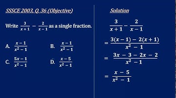 Solution to Past SSSCE & WASSCE Questions on Algebraic Expressions_Part 1