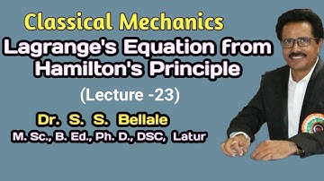 Math | M.Sc.S.Y. I Classical Mechanics | Lagrange