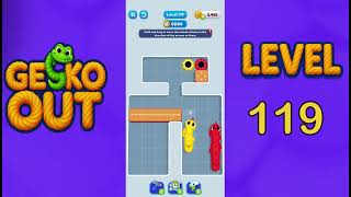 Gecko Out Level 119 Solution  | Step by Step Walkthrough