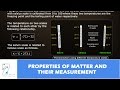 Properties and Measurement of Matter