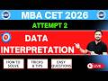 Mba cet Attempt 2 Data Interpretation Important Question | Mba Cet Revision 2026