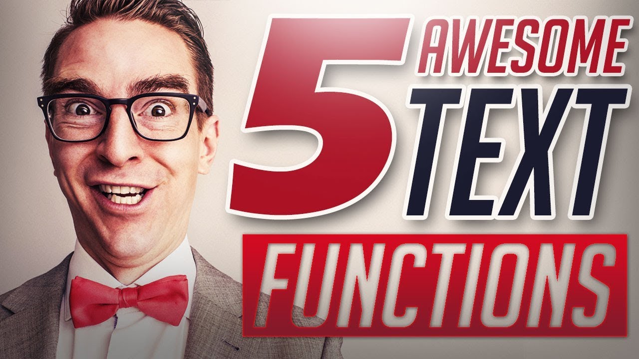 5 Text Functions In Excel You Wish You Knew Earlier YouTube