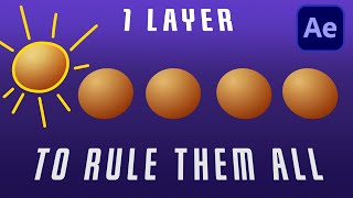 Cascading animations with 1 layer - After Effects tutorial