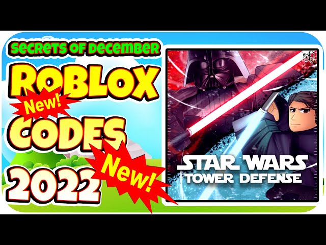 Star Wars Tower Defense Codes - Roblox - December 2023 