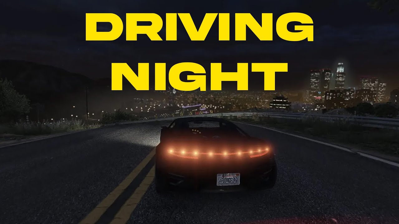 GTA V Enhanced DRIVING Night |  No Copyright | Gameplay for background & tiktok | 019