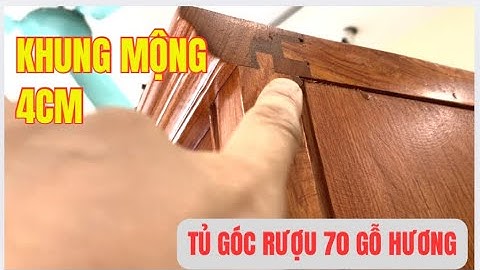 Trả hàng: Mẫu tủ rượu góc 70 gỗ hương, khung mộng 4cm, ván 2cm hoàn thiện kỹ | Giá Xưởng