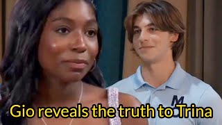 General Hospital Shocking Spoilers Gio reveals the truth, Trina is shocked