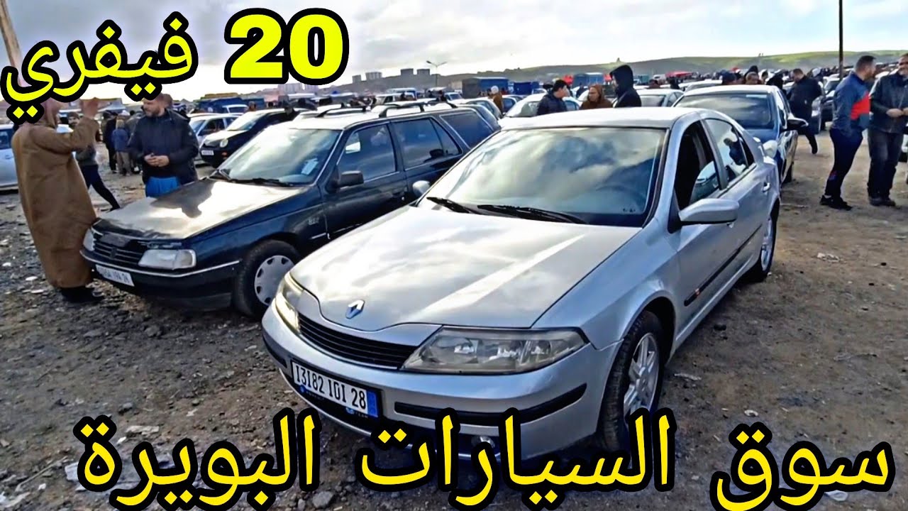 أسعار السيارات اليوم 20 فيفري 2026 سوق البويرة سيارة متوسطة شاهد الفيديو وشكرا 🔥