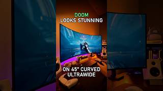 DOOM The Dark Ages on LG UltraGear 45” OLED HDR UltraWide ULTRA Graphics RTX