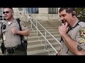 Deputy tries to claim im a terrorist clay county courthouse liberty mo