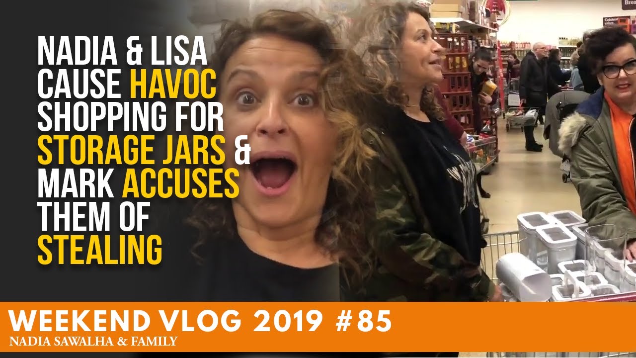 Видеоблог выходного дня 85. Надя и Лиза устраивают хаос, покупая банки для хранения, а Марк обвин...