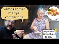 APRENDA FAZER A PAÇOCA DE CASTANHA DE CAJU ENQUANTO ISSO VOU COMER MANGA COM FARINHA.