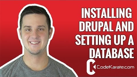 Installing a Drupal Site and Database - 2 of 3