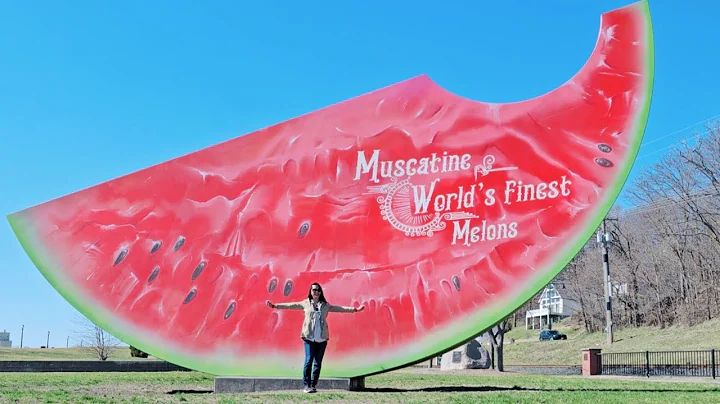 The World's Largest Watermelon Sculpture in Muscatine, Iowa