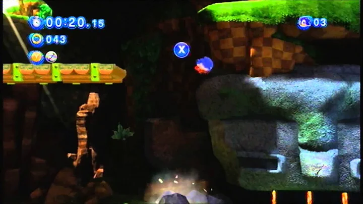 Sonic Generations, Green Hill Act 1 - Speed Run (0:26.73) (With Skills)