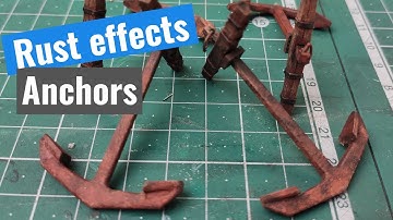Model Ship Santisima Trinidad - Part 60 - Weathring rust effects on anchors
