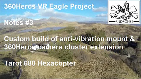 RNDrones & Loch Visions: 360Heros Eagle Project Notes 3: Anti-vibration mount: Tarot 680 - Build v1
