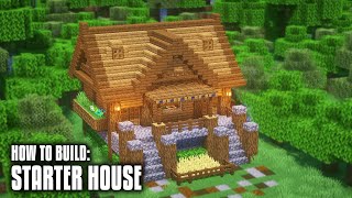 Minecraft: How to Build a Starter House - Starter House Tutorial