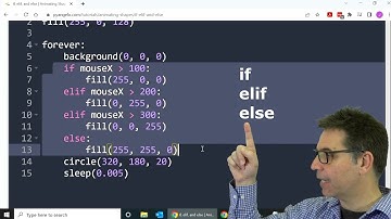 if elif and else | Animating Shapes | PyAngelo