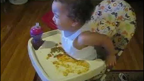 Liliana Marie Lusk eating all done!!