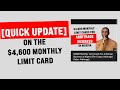 QUICK UPDATE On The $4600 Monthly Limit Cards For Arbitrage Business