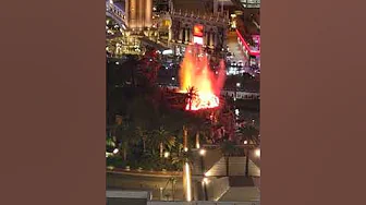 Mirage Volcano in Las Vegas before they took it down