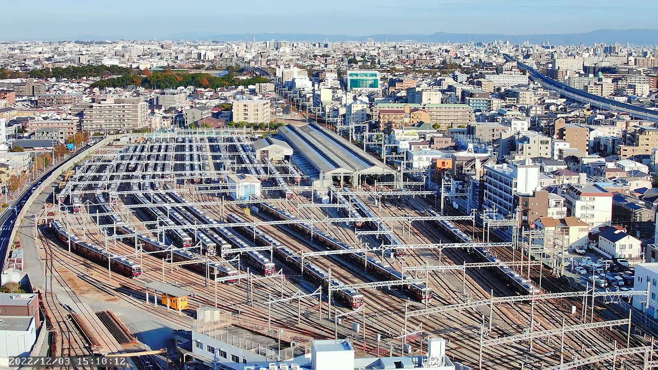 2026/03/01 15:02 阪急電車 神戸線 西宮車庫 西宮北口 ライブカメラ 5 名神高速