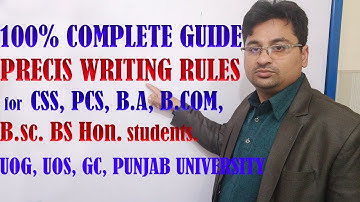 precis writing in urdu/hindi