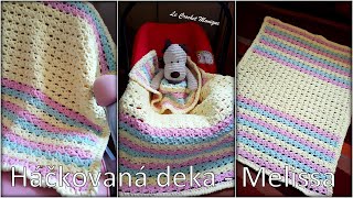 Háčkovaná deka - Melissa/Crocheted Baby Blanket - Melissa (english  subtitles) - YouTube