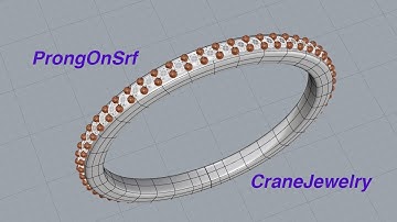 【Rhino Plug-in】Crane Jewelry for Rhino 7 "ProngOnSrf Command" English ver