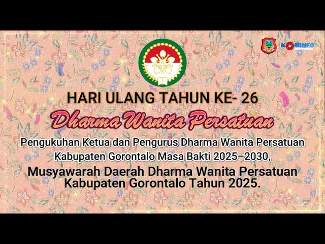 Perayaan Hari Ulang Tahun Dharma Wanita Persatuan ke-26,