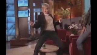 Ellen vs Video Villain - her own very special version of table dancing