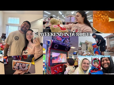 Spend the weekend with us! | Deans first time playing in the snow! ☃️