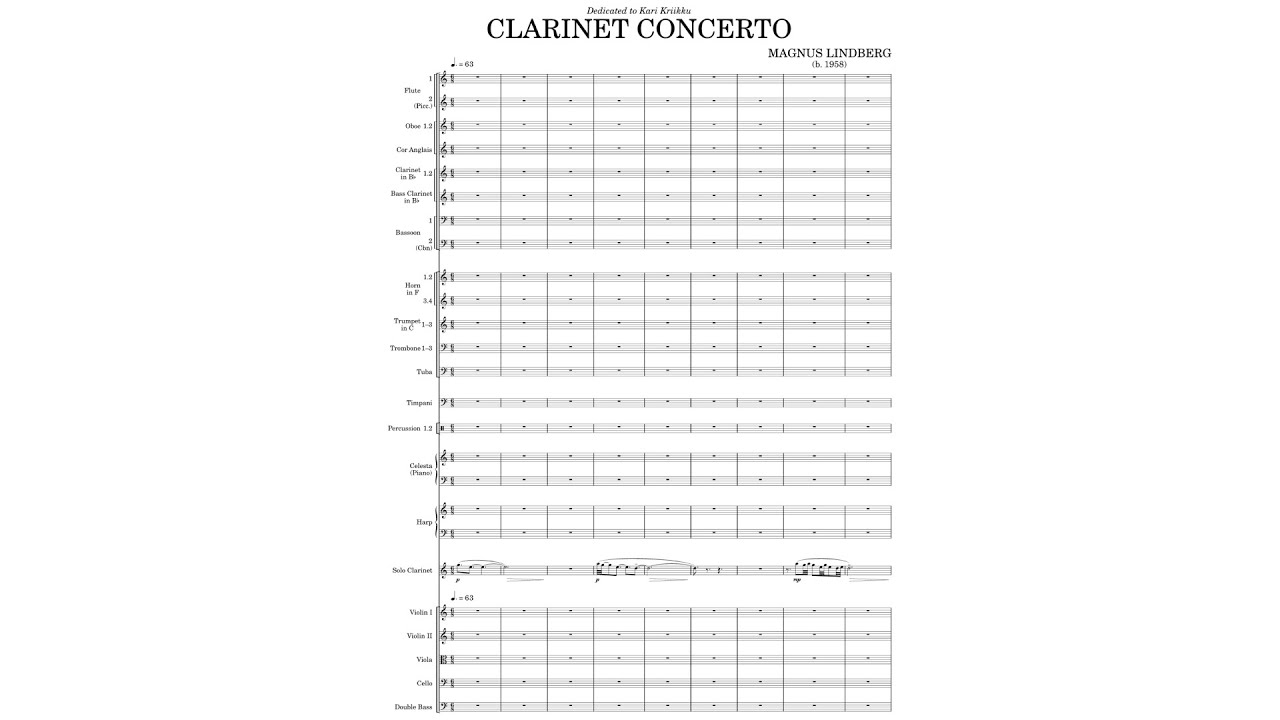 Magnus Lindberg Concerto (Audio + Full Score) YouTube