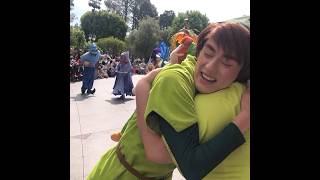 I Just Love Giving Peter Pan Hugs In The Parade Ill Fly Away With Him