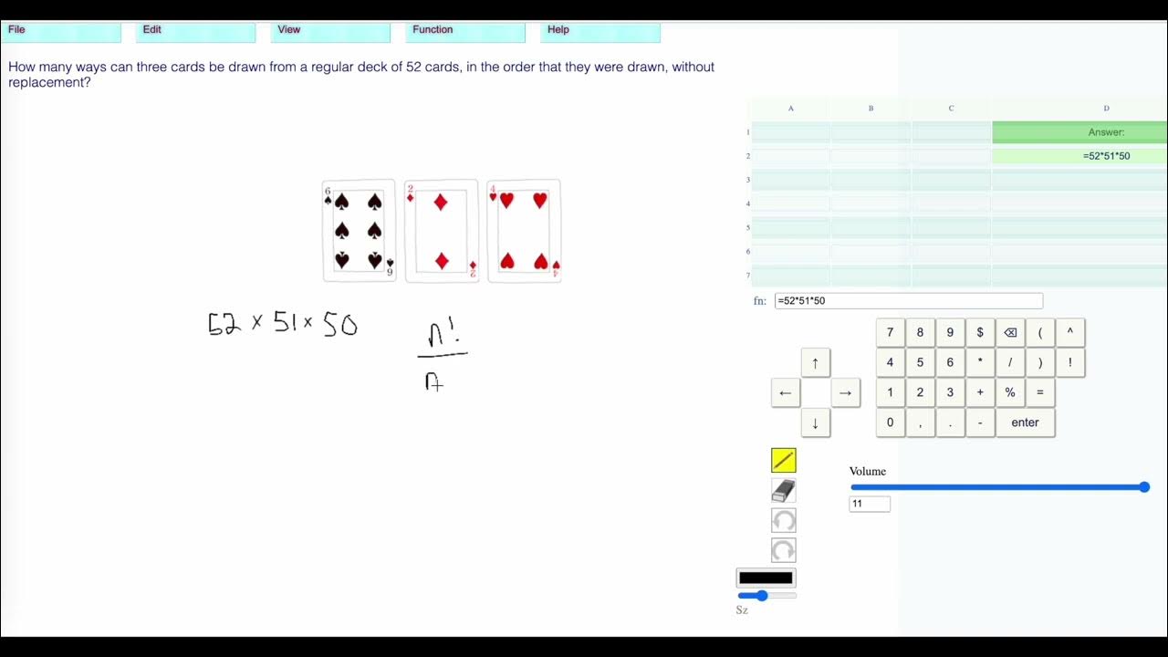 Level 16 permutation without replacement with cards youtube