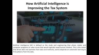 The Importance of Artificial Intelligence in Tax Reform
