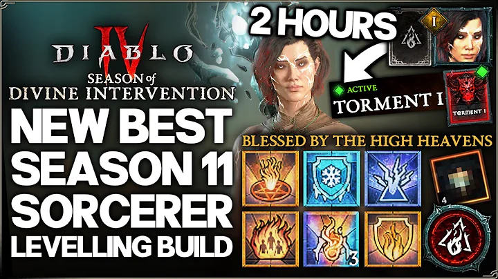 Diablo 4 - New Best Sorcerer Leveling Build - Season 11 FAST Level 1 to 60 - Easy Endgame Guide!