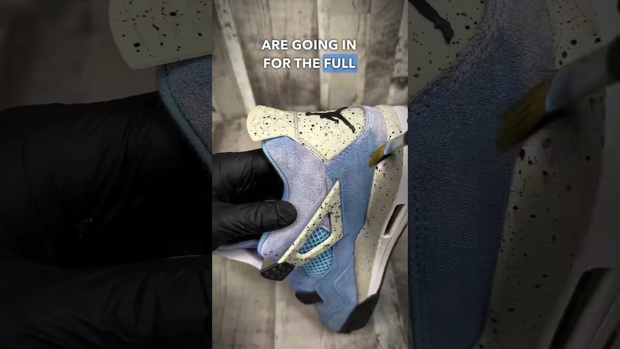 ЧАСТЬ 2 - ПЕРЕКРАШИВАНИЕ КРОССОВОК JORDAN 4 UNC 😱🔥 