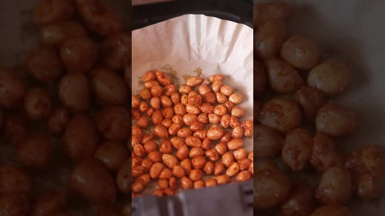 Air Fryer Roasted Masala Peanuts - Air Fryer Recipes - Healthy Snack Recipes For Weight Loss