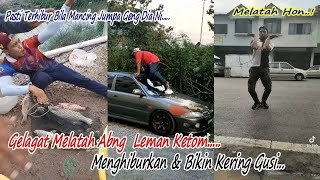 ' MELATAH HORN - LUCU & BIKIN KERING GUSI ' Gelagat Melatah Abang Leman Ketom Sentiasa Menghiburkan.