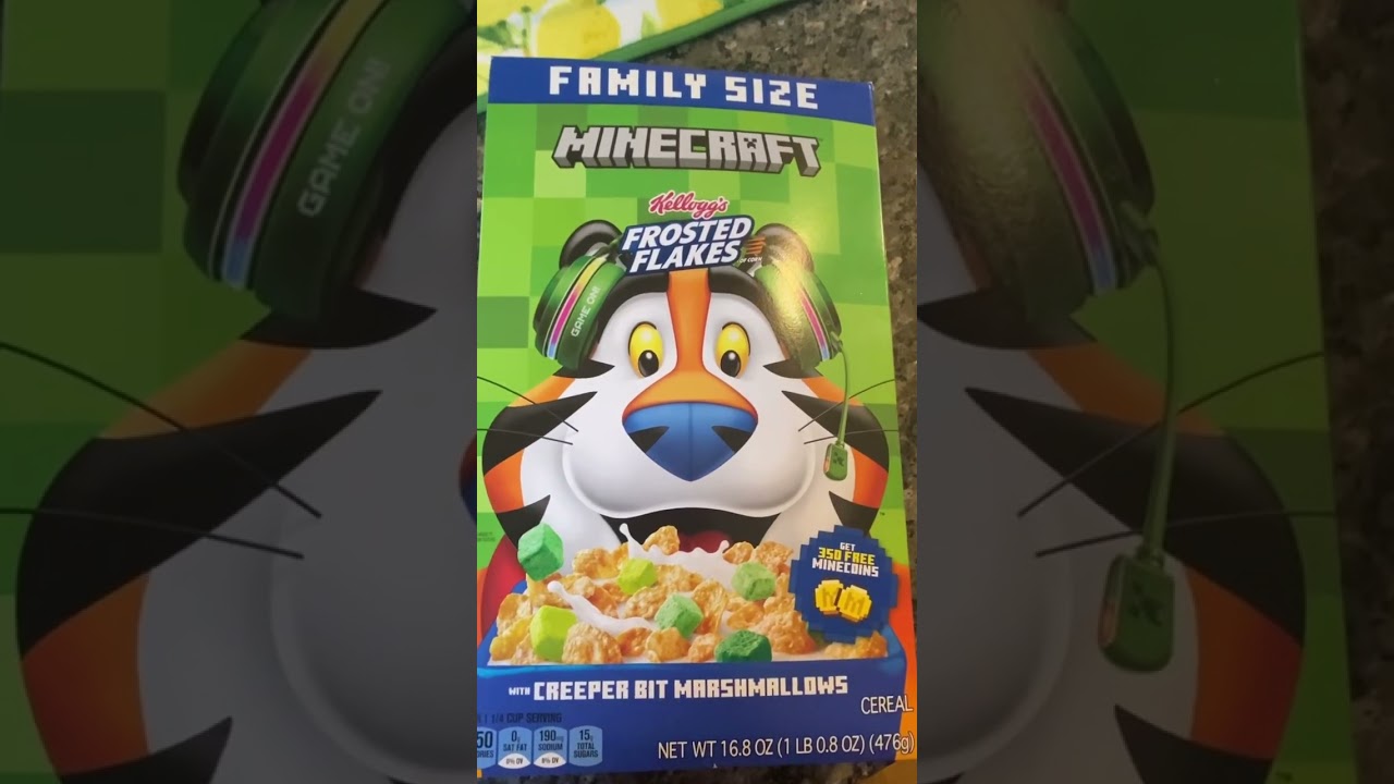 MINECRAFT CREEPER CEREAL! 